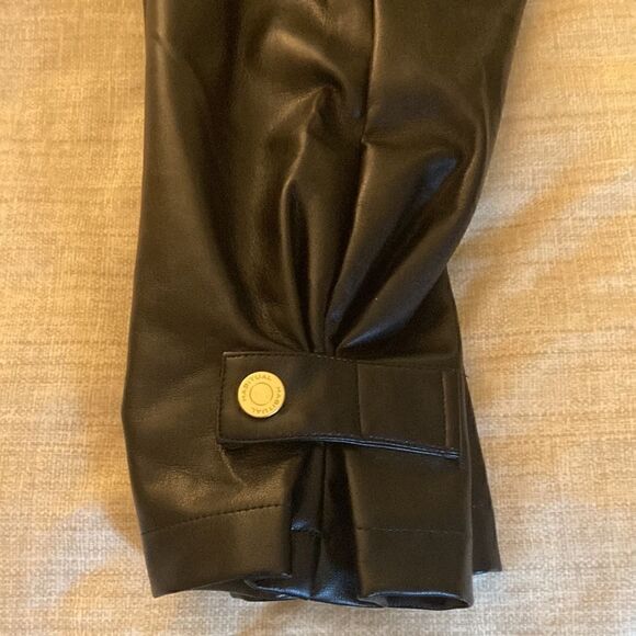 Habitual Kids NWOT Girls Amelia Faux Leather Black Parachute Pants. Size 10. - Picture 4 of 8